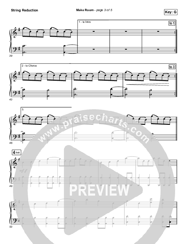 Make Room (Worship Choir SAB) String Reduction (Community Music / Arr. Luke Gambill)