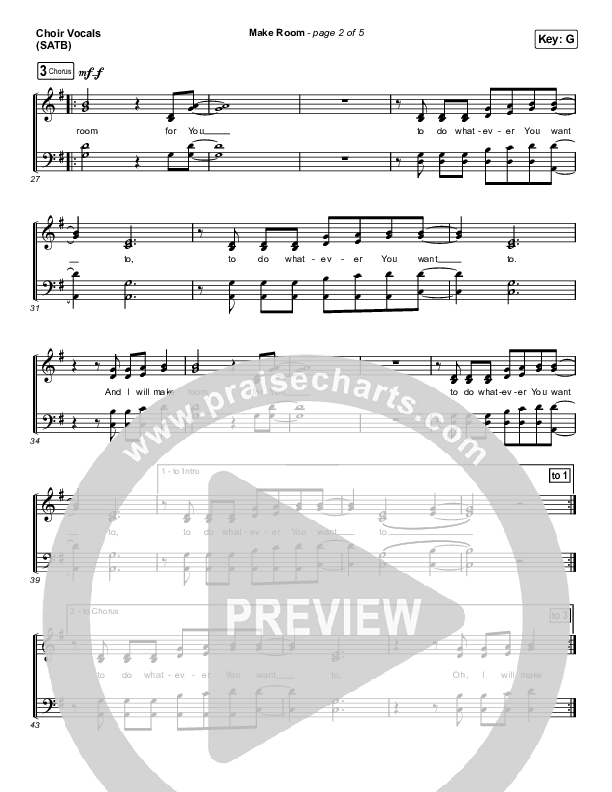 Make Room (Choral Anthem SATB) Choir Sheet (SATB) (Community Music / Arr. Luke Gambill)