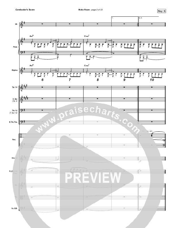 Make Room (Choral Anthem SATB) Conductor's Score (Community Music / Arr. Luke Gambill)