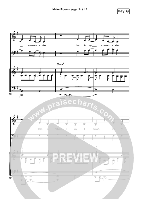 Make Room (Choral Anthem SATB) Octavo (SATB & Pno) (Community Music / Arr. Luke Gambill)