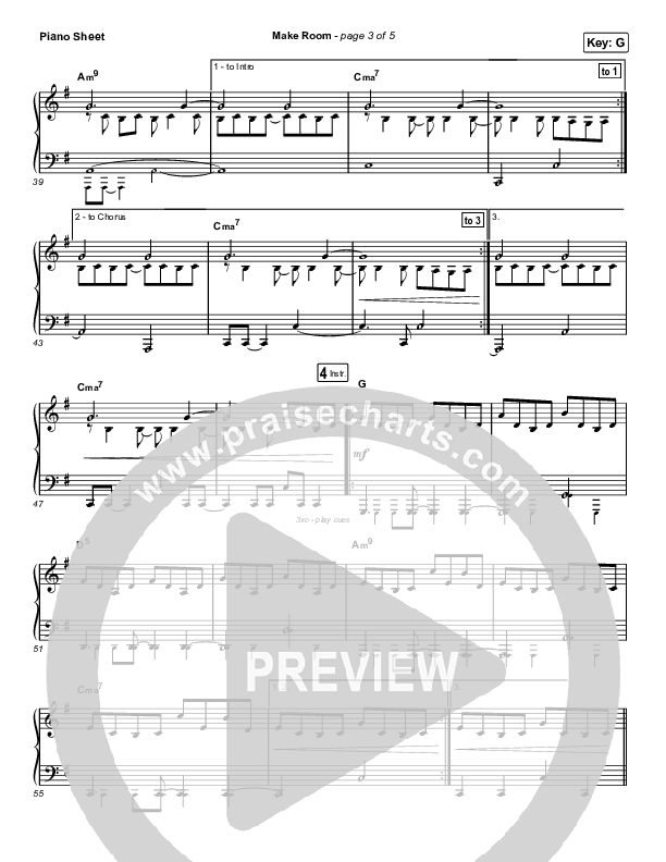 Make Room (Choral Anthem SATB) Piano Sheet (Community Music / Arr. Luke Gambill)
