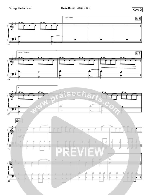 Make Room (Choral Anthem SATB) String Reduction (Community Music / Arr. Luke Gambill)
