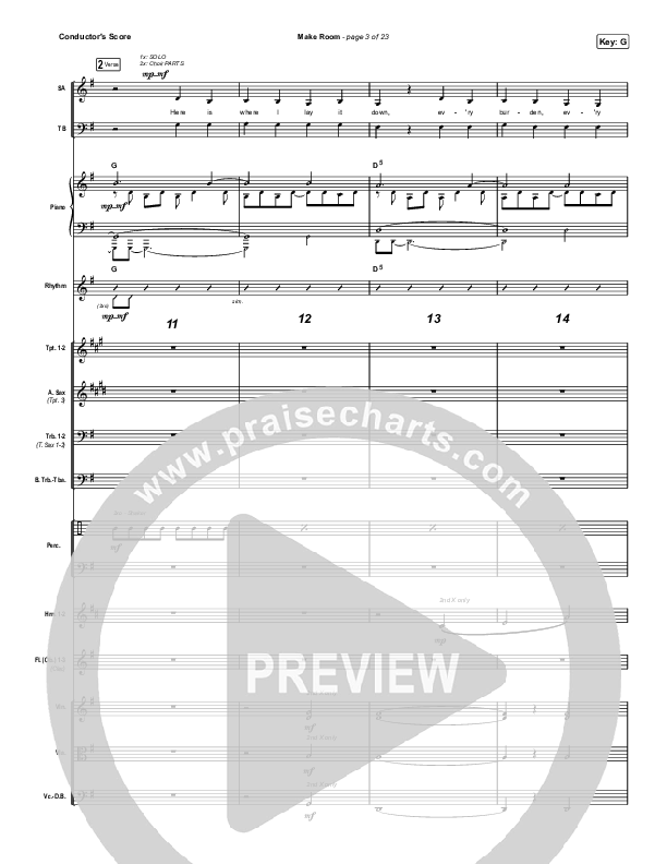 Make Room (Sing It Now SATB) Orchestration (Community Music / Arr. Luke Gambill)