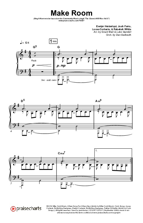 Make Room (Sing It Now SATB) Octavo (SATB & Pno) (Community Music / Arr. Luke Gambill)