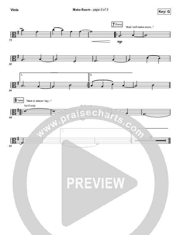 Make Room (Sing It Now SATB) Viola (Community Music / Arr. Luke Gambill)