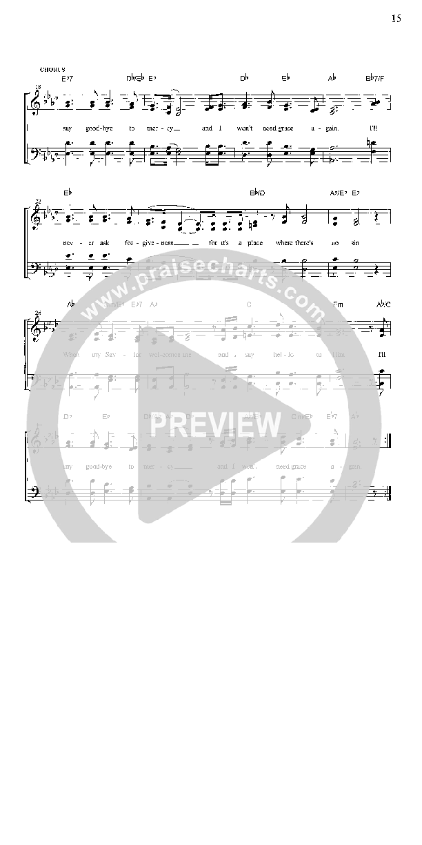 Goodbye To Mercy Lead Sheet (Mike Bowling)