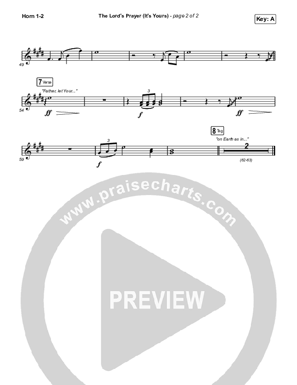 The Lord's Prayer (It's Yours) Brass Pack (Matt Maher)