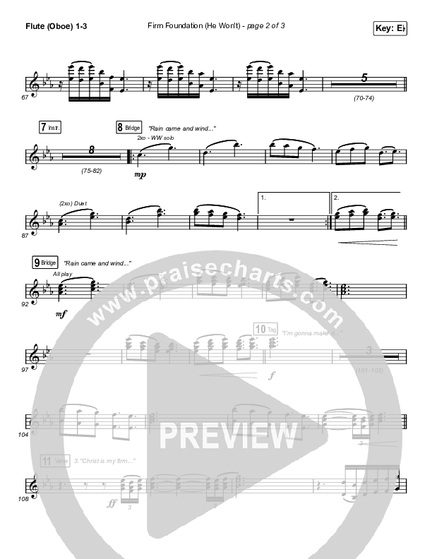 Firm Foundation (He Won't) (Sing It Now SATB) Wind Pack (Cody Carnes / Arr. Luke Gambill)