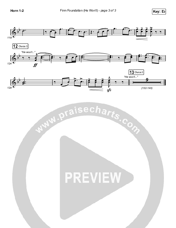 Firm Foundation (He Won't) (Sing It Now SATB) Brass Pack (Cody Carnes / Arr. Luke Gambill)