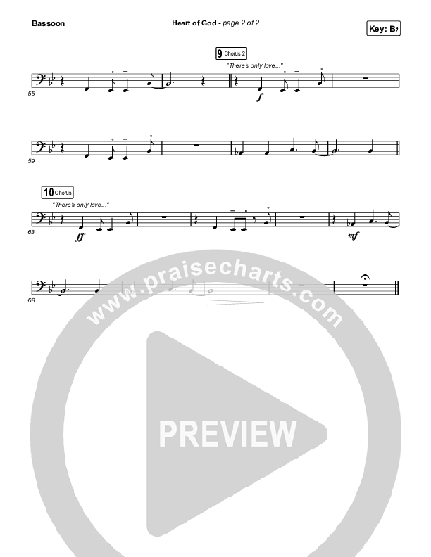 Heart Of God Bassoon (Zach Williams)