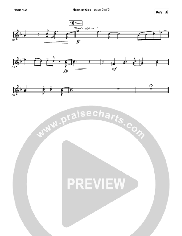 Heart Of God Brass Pack (Zach Williams)