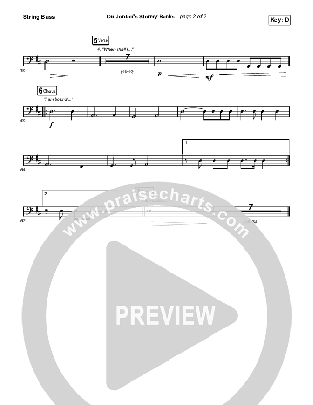 On Jordan's Stormy Banks Double Bass (Keith & Kristyn Getty)