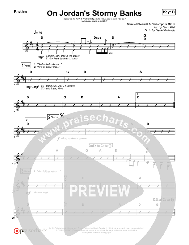 On Jordan's Stormy Banks Rhythm Pack (Keith & Kristyn Getty)