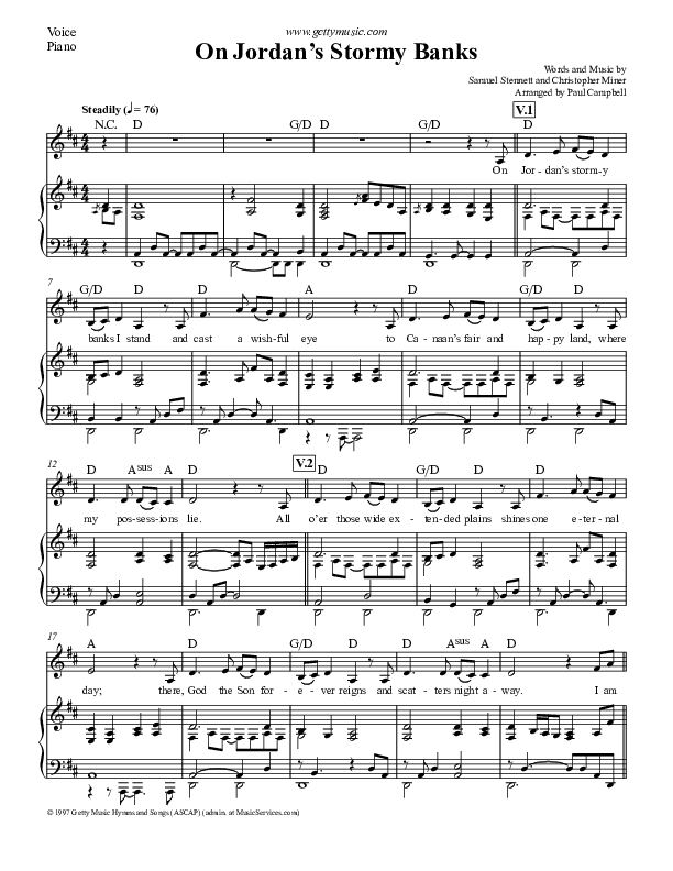 On Jordan's Stormy Banks Rhythm/Melody (Keith & Kristyn Getty)