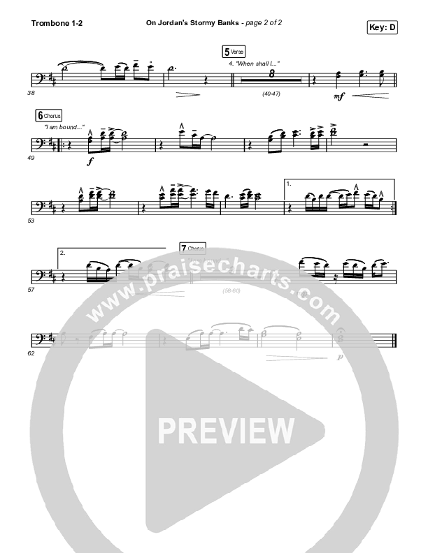 On Jordan's Stormy Banks Trombone 1/2 (Keith & Kristyn Getty)