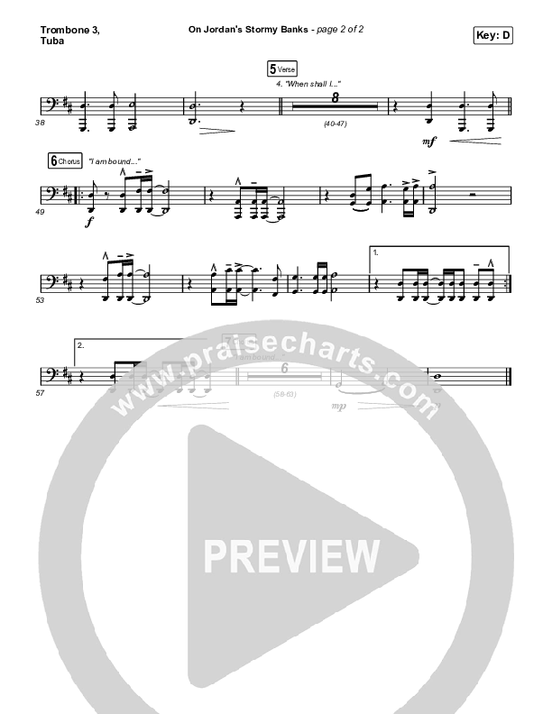 On Jordan's Stormy Banks Trombone 3/Tuba (Keith & Kristyn Getty)