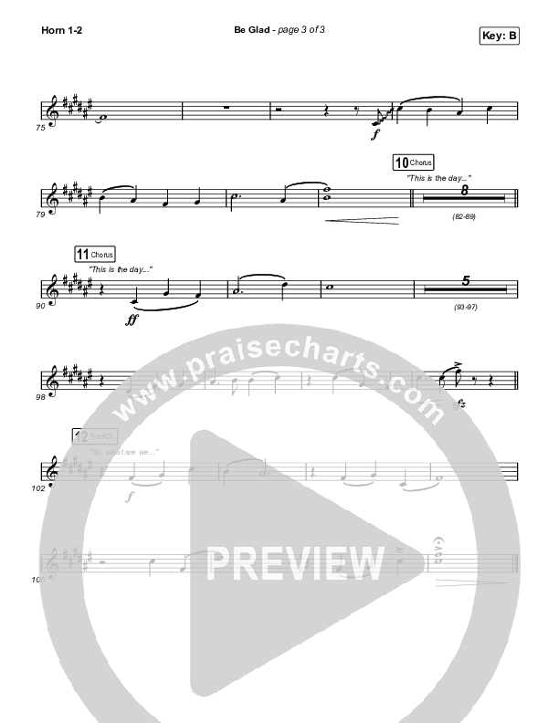 Be Glad Brass Pack (Cody Carnes)