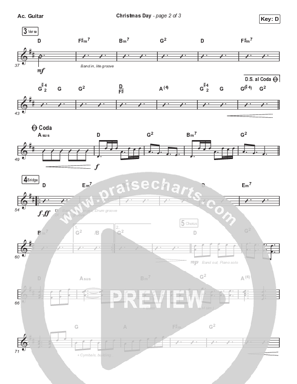 Christmas Day (Worship Choir SAB) Acoustic Guitar (Chris Tomlin / We The Kingdom / Arr. Luke Gambill)