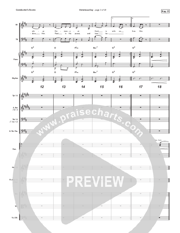Christmas Day (Worship Choir SAB) Orchestration (No Vocals) (Chris Tomlin / We The Kingdom / Arr. Luke Gambill)
