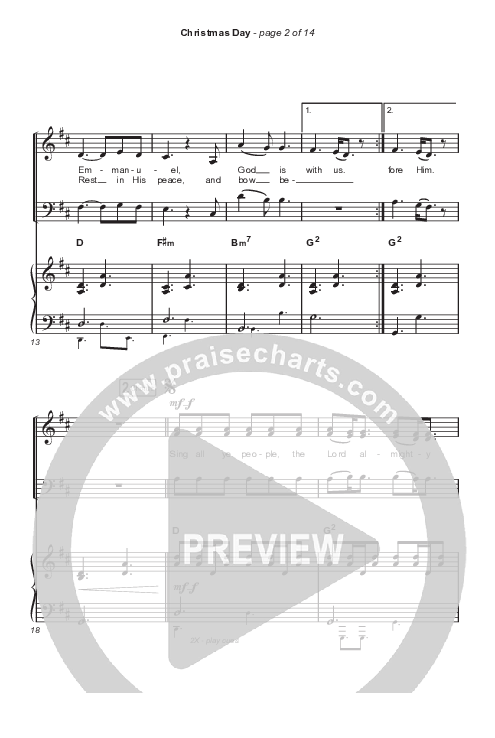 Christmas Day (Worship Choir SAB) Octavo (SAB & Pno) (Chris Tomlin / We The Kingdom / Arr. Luke Gambill)