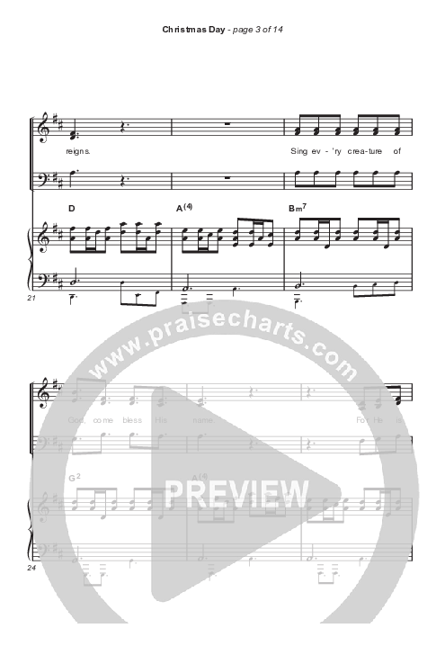 Christmas Day (Worship Choir SAB) Octavo (SAB & Pno) (Chris Tomlin / We The Kingdom / Arr. Luke Gambill)