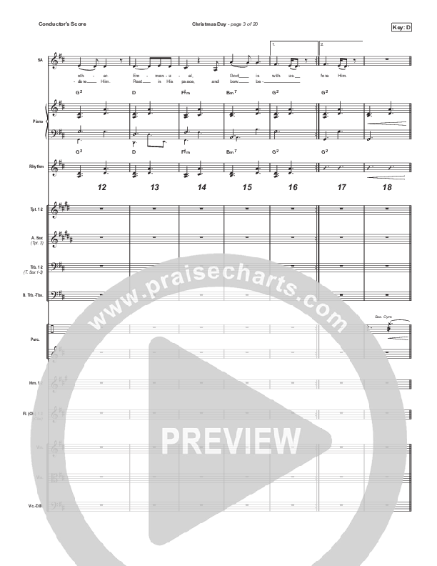 Christmas Day (Unison/2-Part Choir) Orchestration (Chris Tomlin / We The Kingdom / Arr. Luke Gambill)