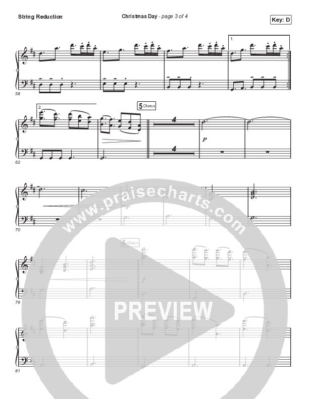 Christmas Day (Unison/2-Part Choir) String Reduction (Chris Tomlin / We The Kingdom / Arr. Luke Gambill)