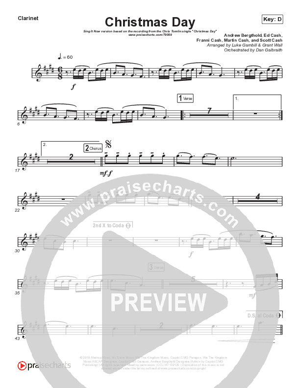 Christmas Day (Sing It Now SATB) Wind Pack (Chris Tomlin / We The Kingdom / Arr. Luke Gambill)