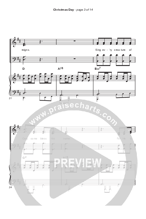 Christmas Day (Sing It Now SATB) Octavo (SATB & Pno) (Chris Tomlin / We The Kingdom / Arr. Luke Gambill)