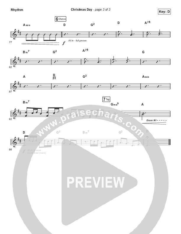 Christmas Day (Sing It Now SATB) Rhythm Pack (Chris Tomlin / We The Kingdom / Arr. Luke Gambill)