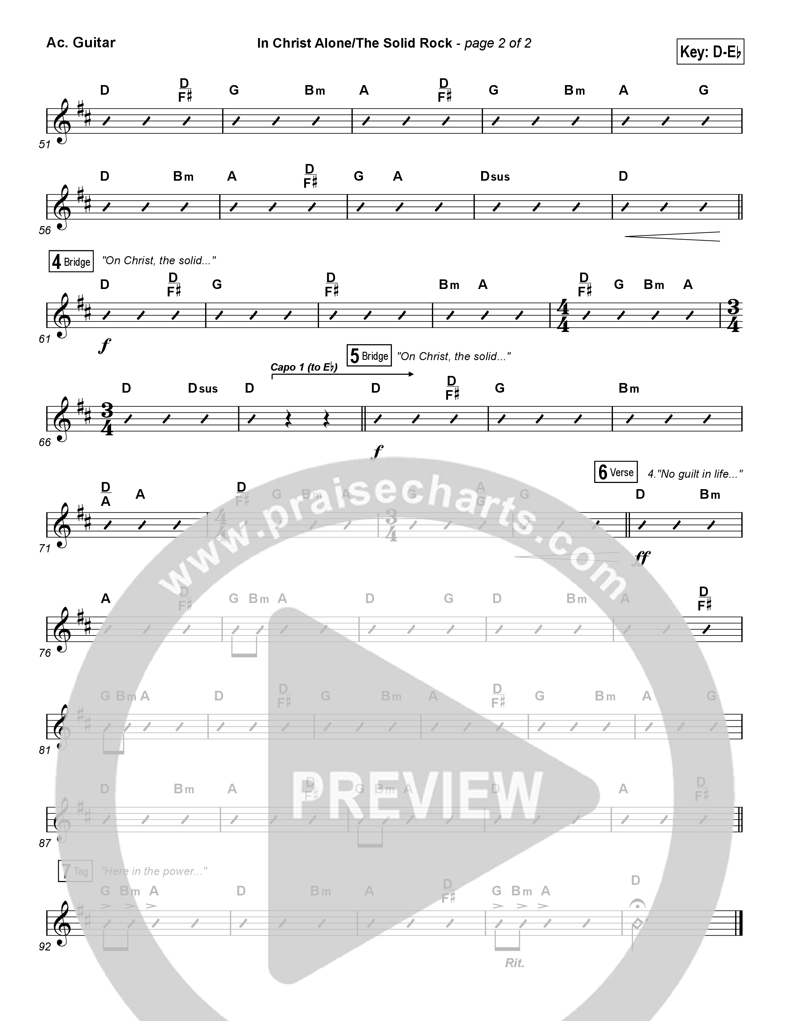 It Was Finished Upon That Cross (Unison/2-Part Choir) Acoustic Guitar (CityAlight / Arr. Erik Foster)