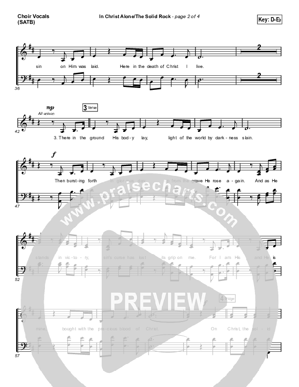 In Christ Alone / Solid Rock (Sing It Now SATB) Choir Sheet (SATB) (Travis Cottrell / Arr. Erik Foster)