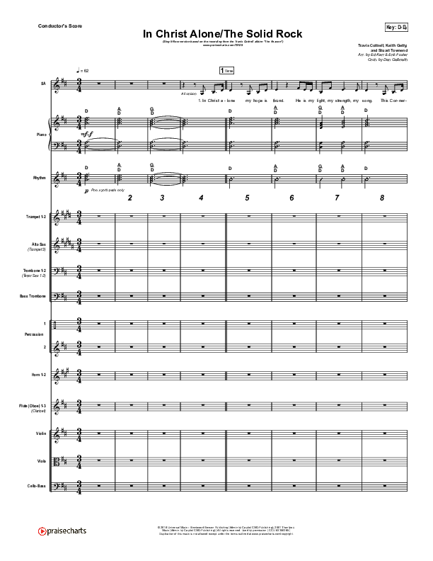 In Christ Alone / Solid Rock (Sing It Now SATB) Orchestration (Travis Cottrell / Arr. Erik Foster)
