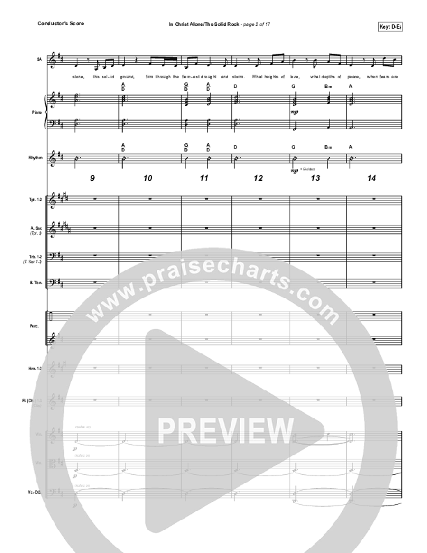 In Christ Alone / Solid Rock (Sing It Now SATB) Conductor's Score (Travis Cottrell / Arr. Erik Foster)