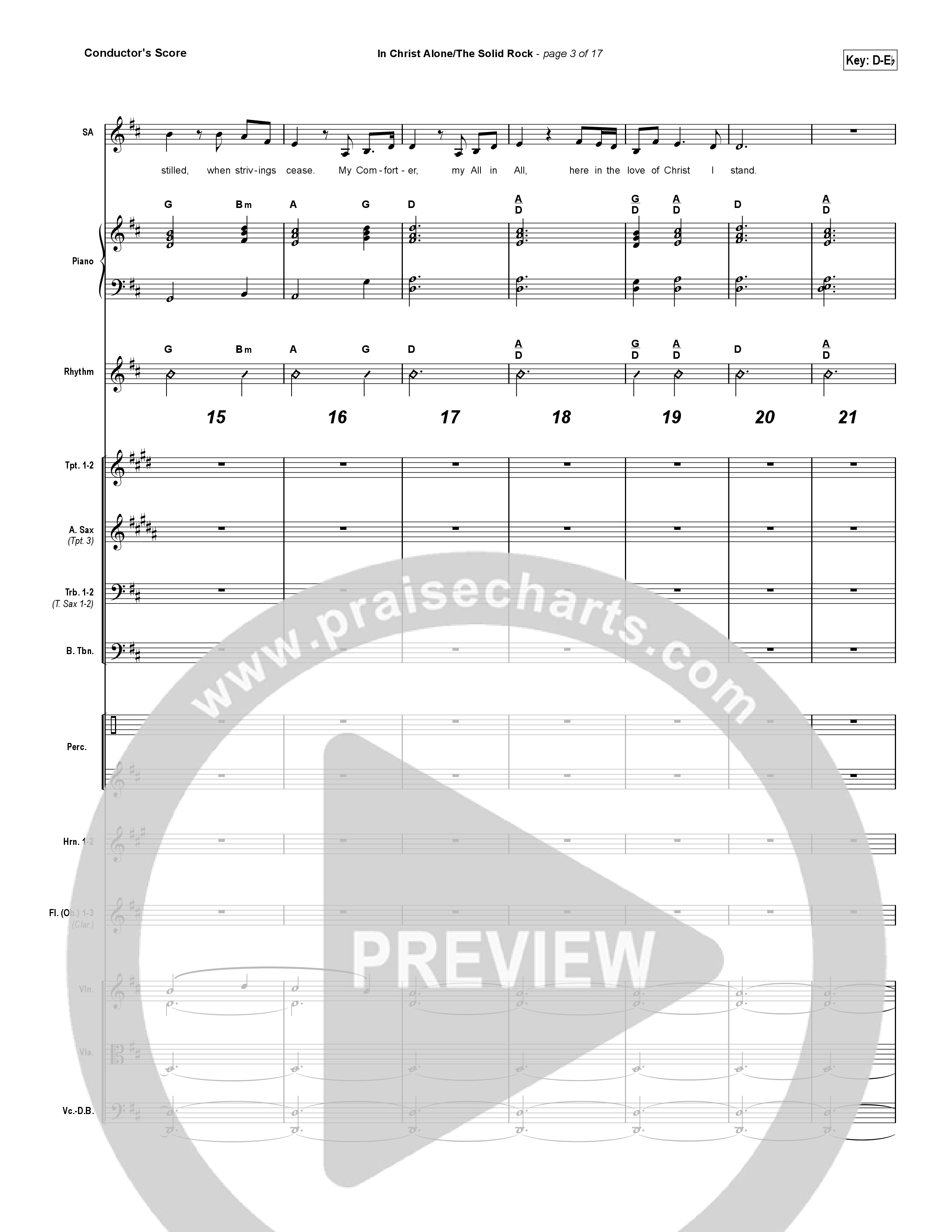 In Christ Alone / Solid Rock (Sing It Now SATB) Conductor's Score (Travis Cottrell / Arr. Erik Foster)