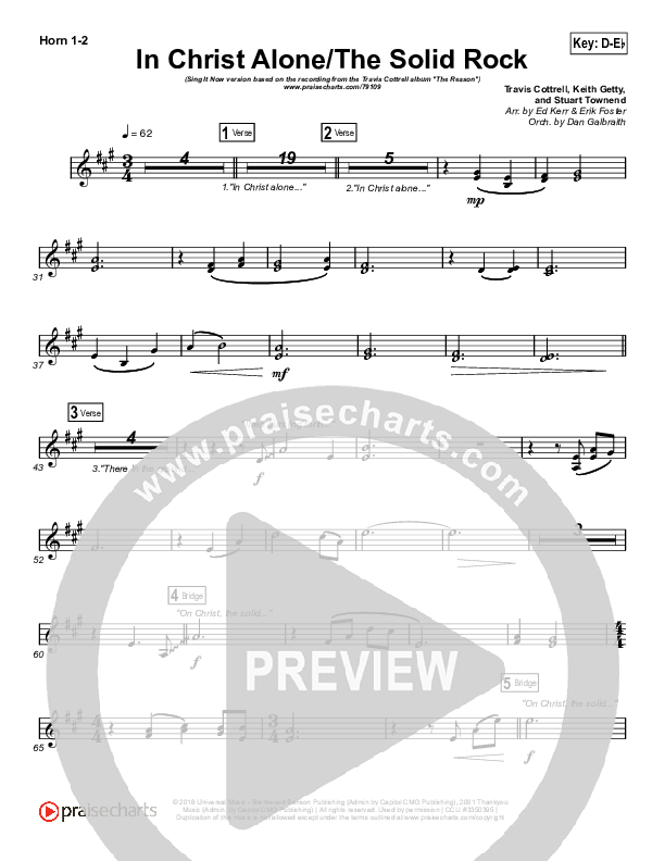 In Christ Alone / Solid Rock (Sing It Now SATB) Brass Pack (Travis Cottrell / Arr. Erik Foster)