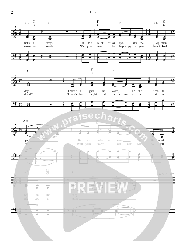 Hey Lead Sheet (Karen Peck & New River)