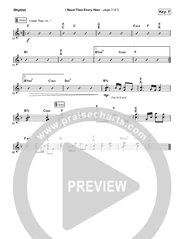 I Need Thee Every Hour (Unison/2-Part Choir) Rhythm Pack (The Worship Initiative / Shane & Shane / Arr. Erik Foster)
