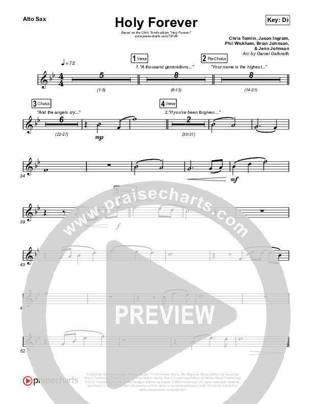 Holy Forever Alto Sax (Chris Tomlin)