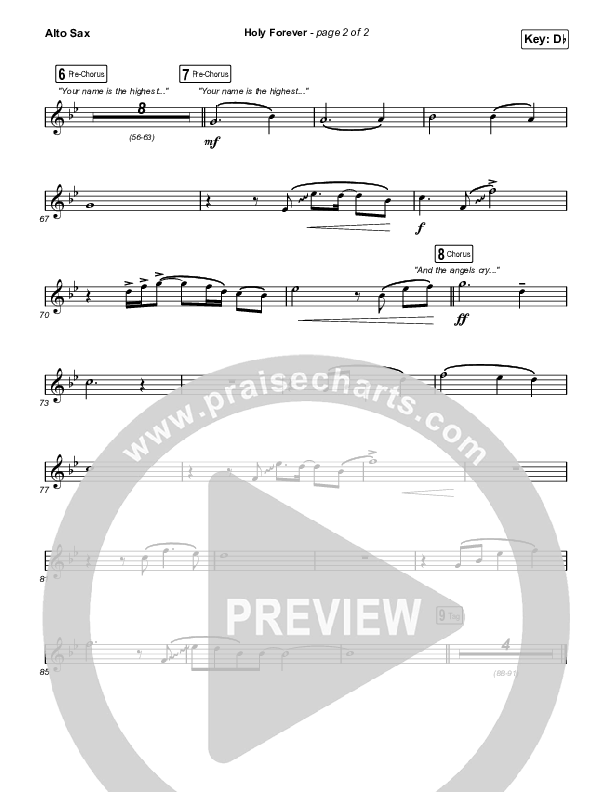 Holy Forever Alto Sax (Chris Tomlin)