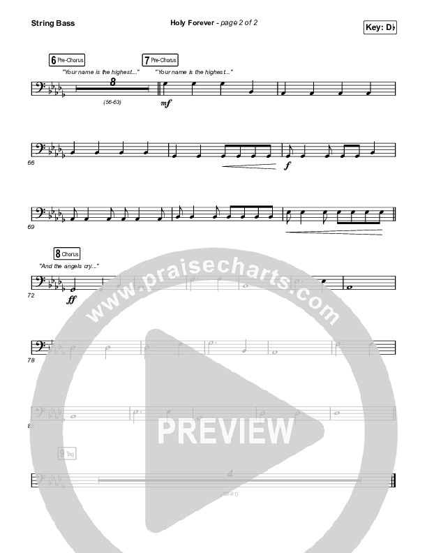 Holy Forever String Bass (Chris Tomlin)