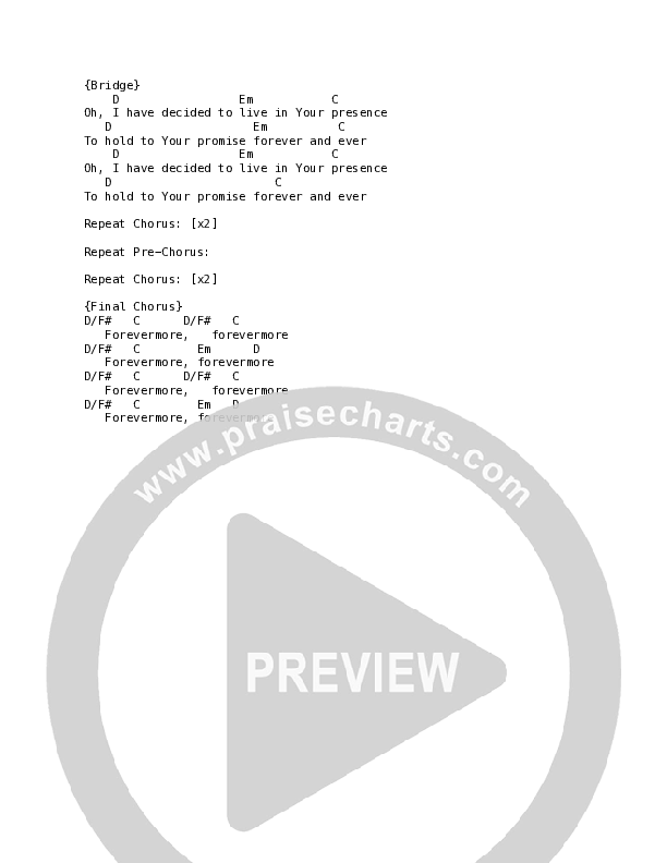 Forevermore Chord Chart (Local Sound)