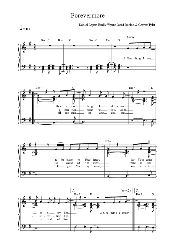 Forevermore Lead Sheet (SAT) (Local Sound)