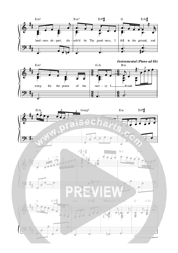 Thy Mercy My God Lead Sheet (SAT) (Sandra McCracken)