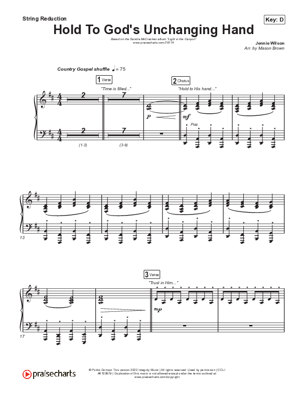 Hold To God’s Unchanging Hand String Reduction (Sandra McCracken)