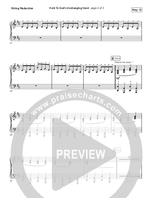 Hold To God’s Unchanging Hand String Reduction (Sandra McCracken)