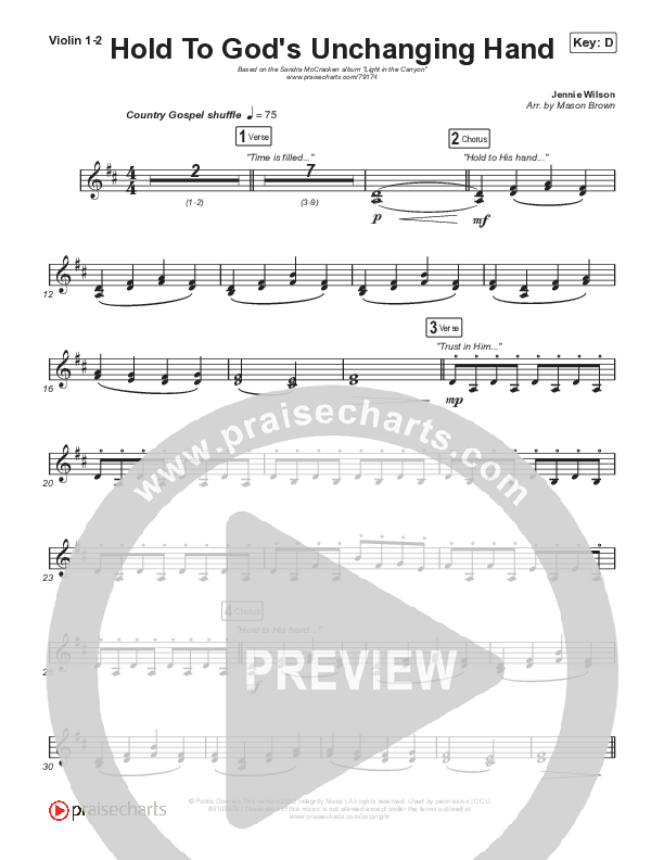 Hold To God’s Unchanging Hand String Pack (Sandra McCracken)