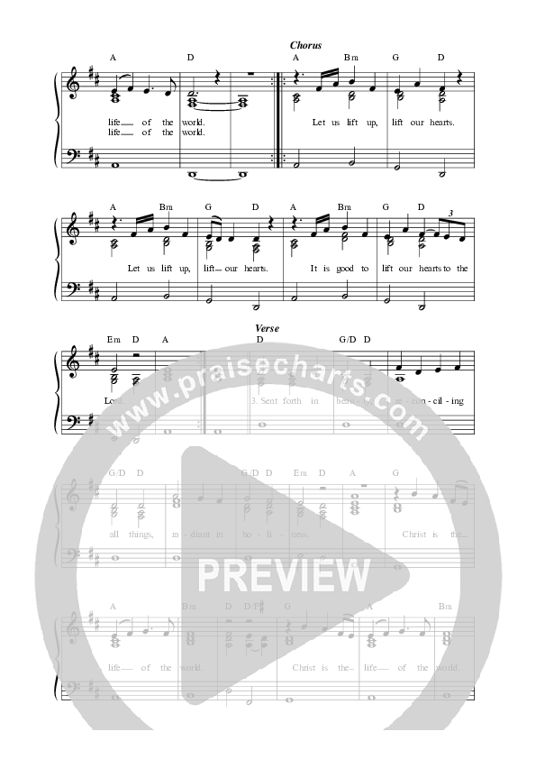 Christ is The Life Of The World Lead Sheet (SAT) (Sandra McCracken)