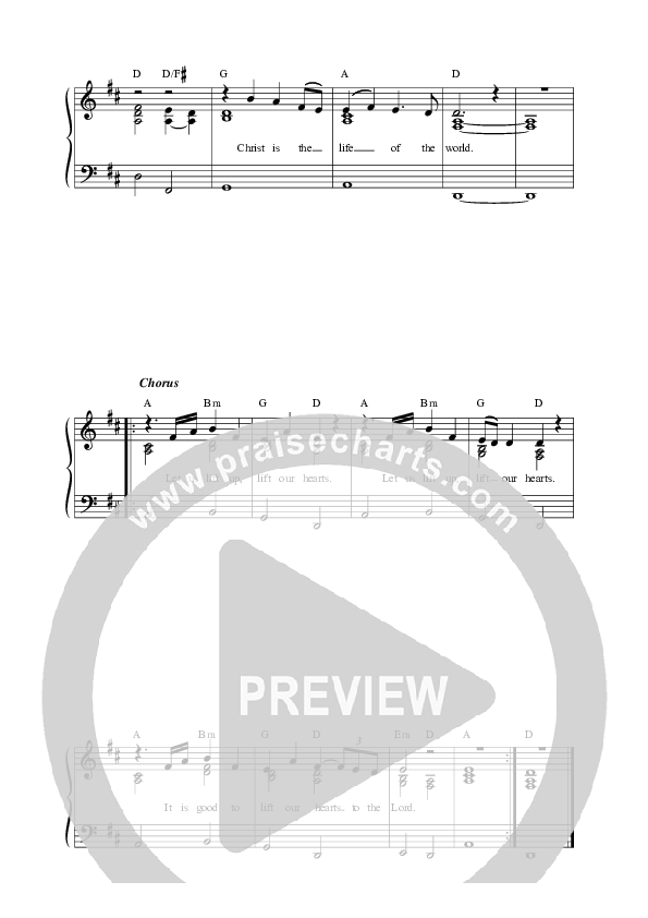 Christ is The Life Of The World Lead Sheet (SAT) (Sandra McCracken)