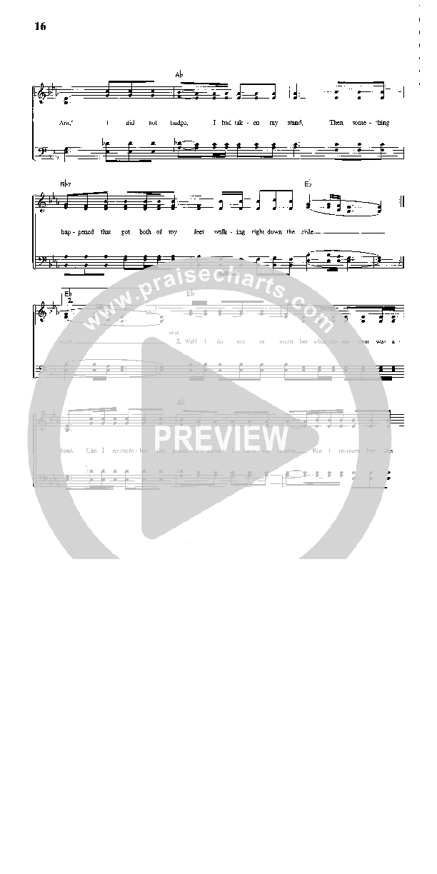 I Got Up And Went Lead Sheet (The Steeles)